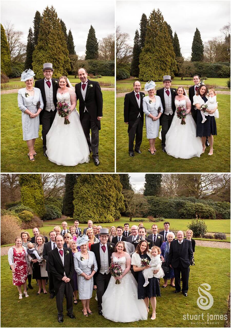 Relaxed natural family photos in the gardens at Sandon Hall in Stafford by Stafford Wedding Photographer Stuart James