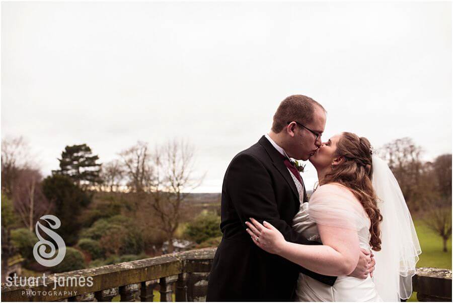 Late afternoon portraits at Sandon Hall in Stafford by Staffordshire Wedding Photographer Stuart James