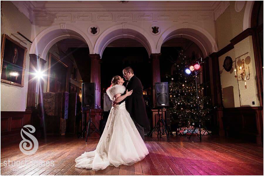Fabulous first dance photos with live entertainment from Micky Fordola at Sandon Hall in Stafford by Stafford Reportage Wedding Photographer Stuart James