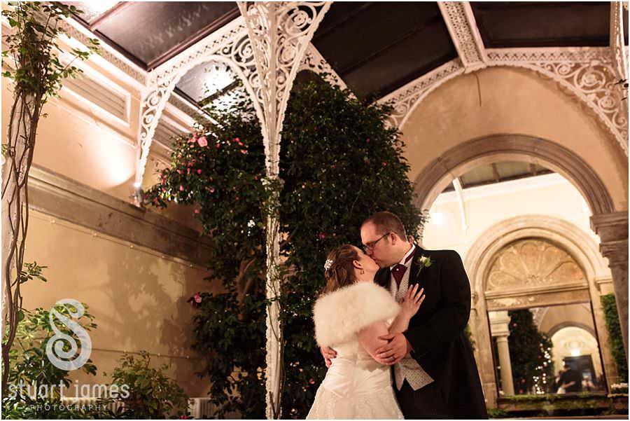 Intimate evening portraits in the orangery at Sandon Hall in Stafford by Stafford Reportage Wedding Photographer Stuart James