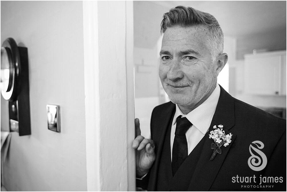 Candid photos of the wedding morning preparations at Bridal Parents House in Rugeley by Documentary Wedding Photographer Stuart James