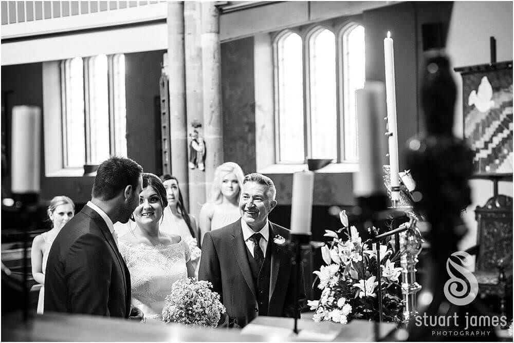 Capturing the emotion and feeling of the wedding ceremony at St Augustines Church in Rugeley by Documentary Wedding Photographer Stuart James