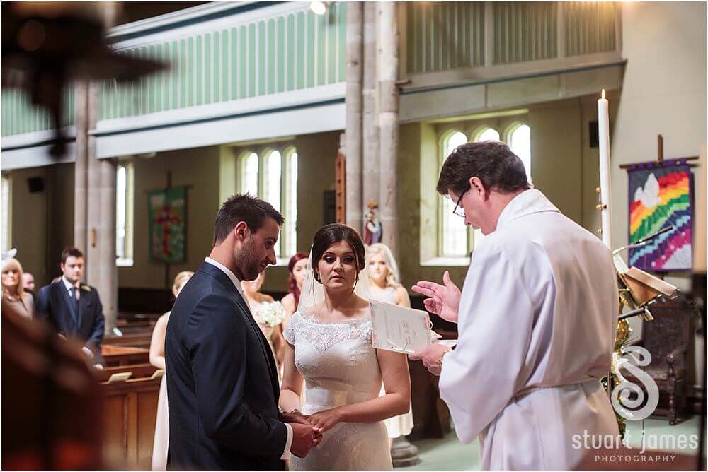 Capturing the emotion and feeling of the wedding ceremony at St Augustines Church in Rugeley by Documentary Wedding Photographer Stuart James