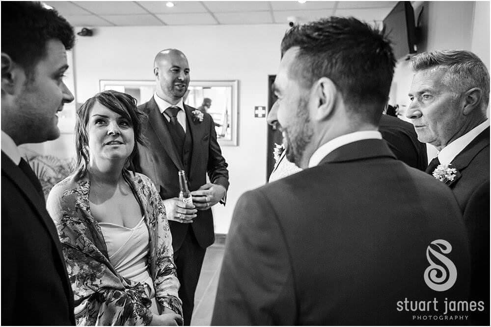 Capturing the fun and excitement of the wedding drinks reception at The Chase Golf Club in Cannock by Cannock Documentary Wedding Photographer Stuart James