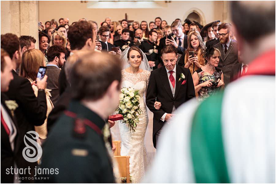 Natural photos that show the emotion and feeling of the wedding ceremony at St Marys Church in Cogges by Documentary Wedding Photographer Stuart James