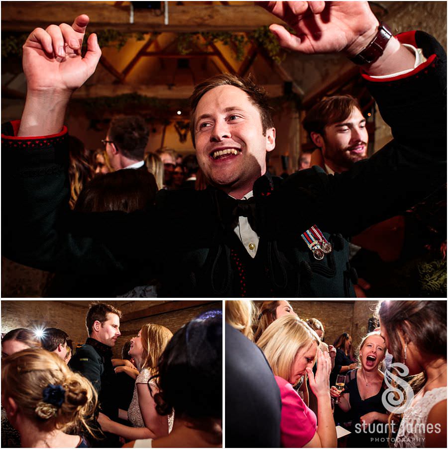 Party and dance photographs at Oxleaze Barn in Gloucestershire by Documentary Wedding Photographer Stuart James