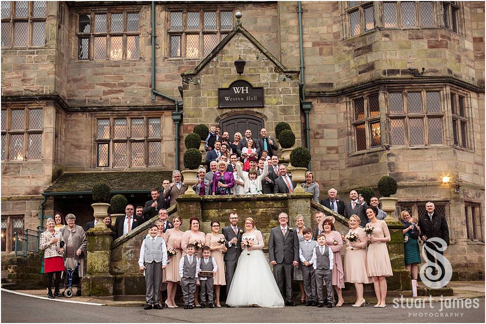 Creative elegant portraits around the stunning grounds at Weston Hall in Stafford by Documentary Wedding Photographer Stuart James