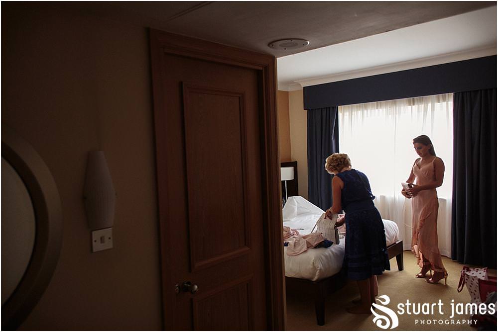 Chelsea Registry Office Wedding Photographer Stuart James capturing the final preparations for the bridal party ahead of the wedding