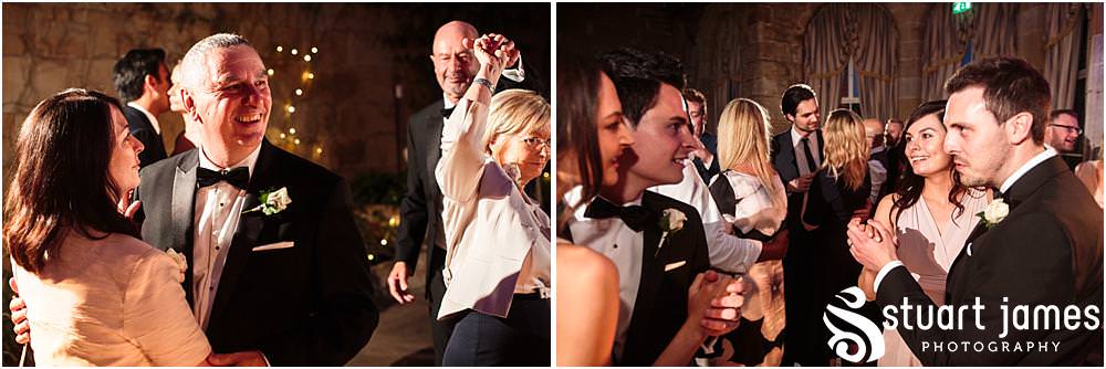 Party fun in the orangery at Weston Park in Shropshire by Shropshire Wedding Photographer Stuart James