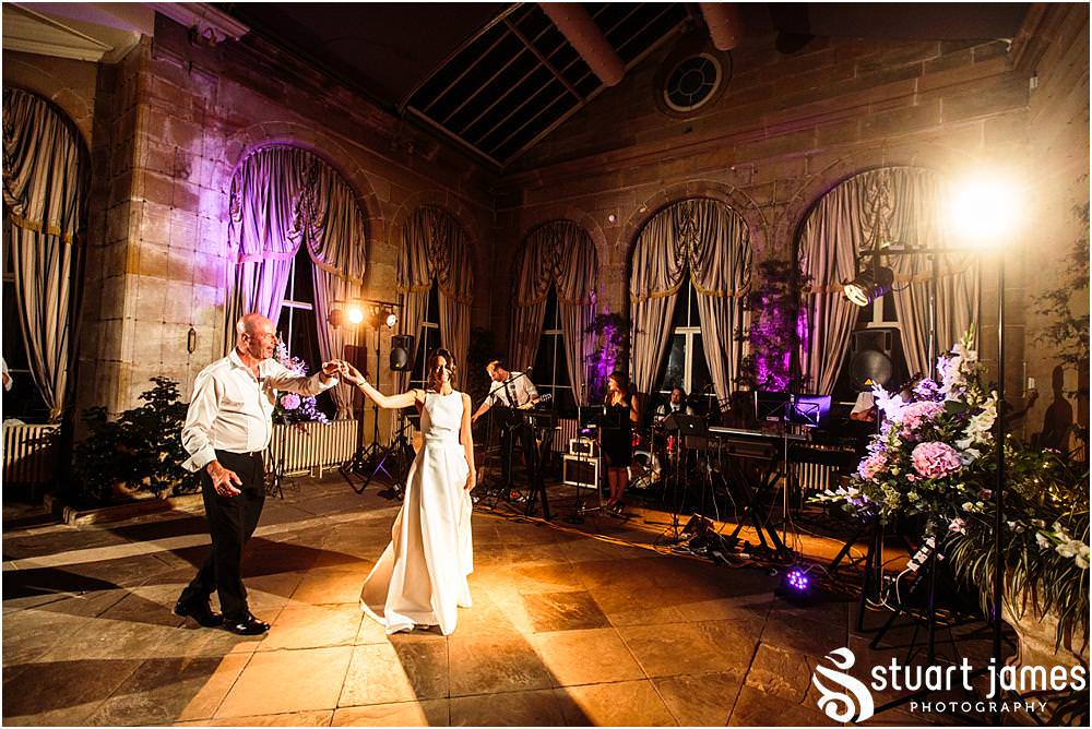 Party fun in the orangery at Weston Park in Shropshire by Shropshire Wedding Photographer Stuart James
