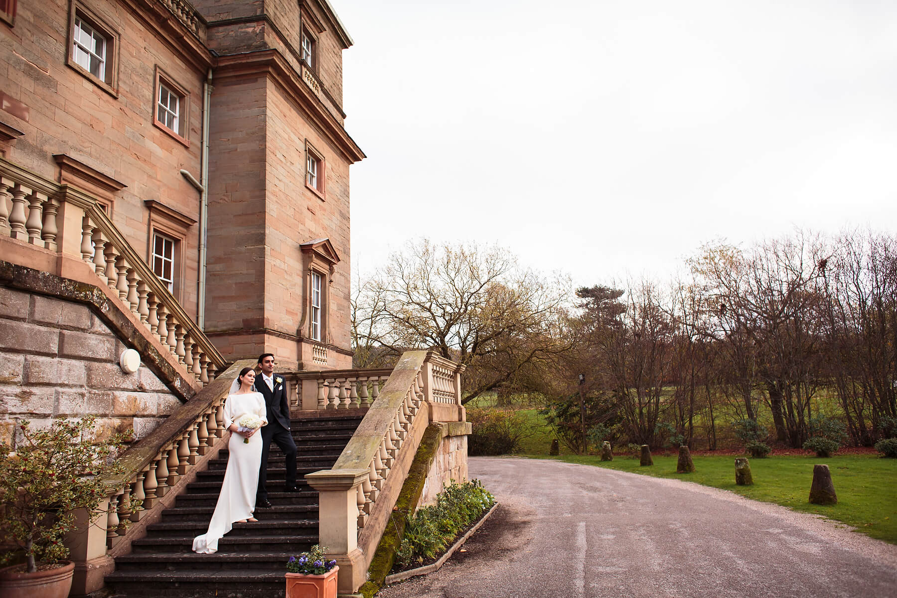 Creative documentary wedding photography at Hagley Hall in Worcestershire by Documentary Wedding Photographer Stuart James