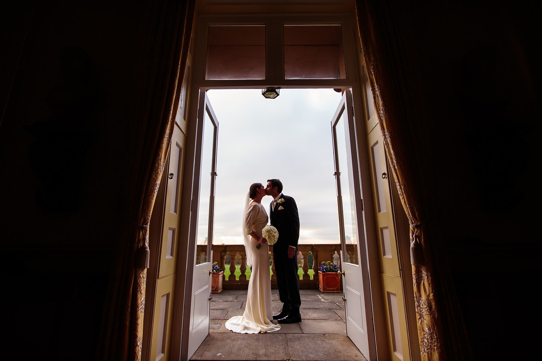 Creative documentary wedding photography at Hagley Hall in Worcestershire by Documentary Wedding Photographer Stuart James