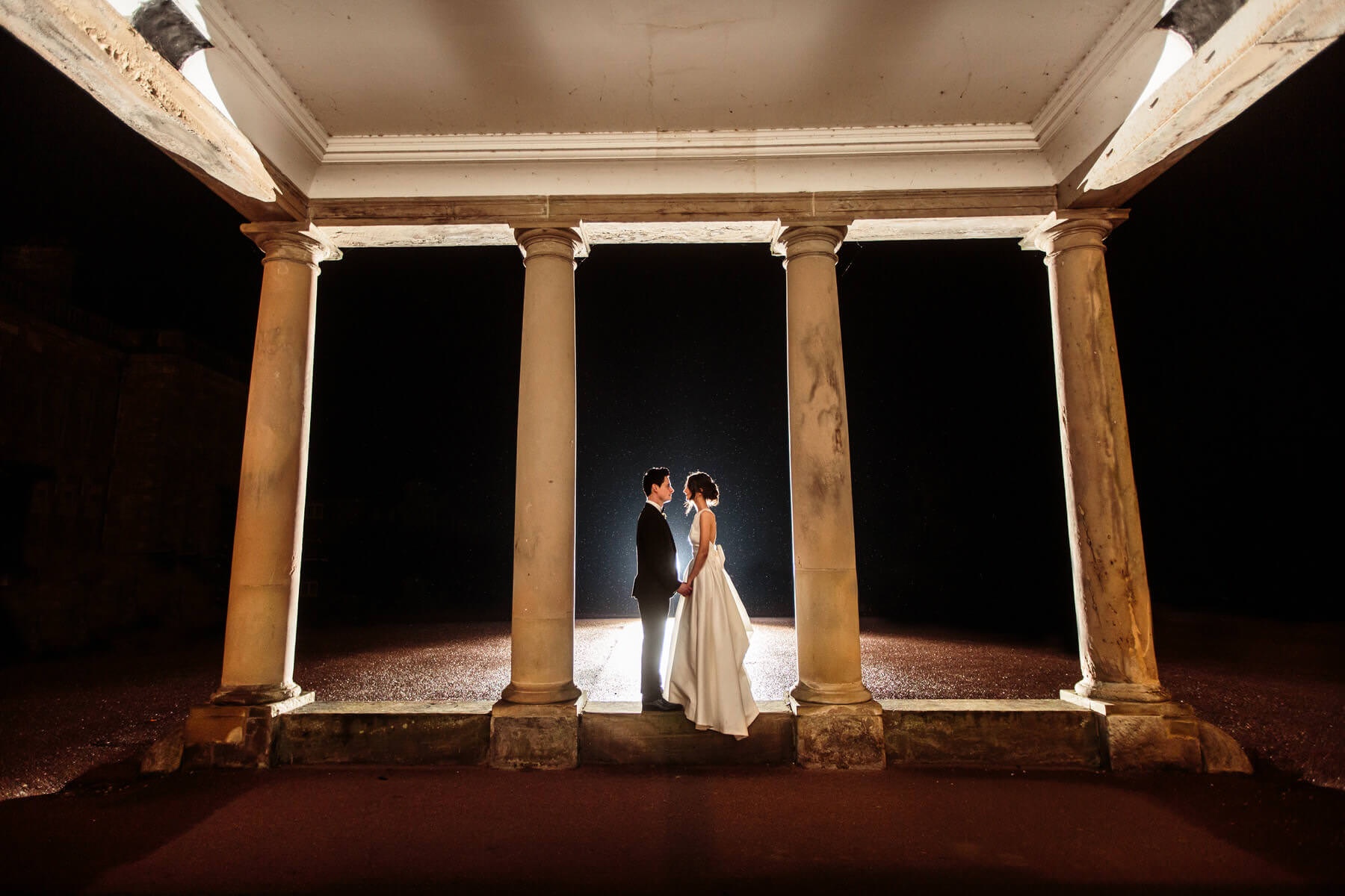 Creative wedding photography by Documentary Wedding Photographer Stuart James at Weston Park in Shropshire