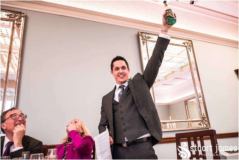 Fabulously entertaining speech from the best man at Pendrell Hall in Codsall, Wolverhampton by Pendrell Hall Wedding Photographer Stuart James