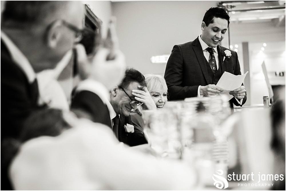 Fabulously entertaining speech from the best man at Pendrell Hall in Codsall, Wolverhampton by Pendrell Hall Wedding Photographer Stuart James