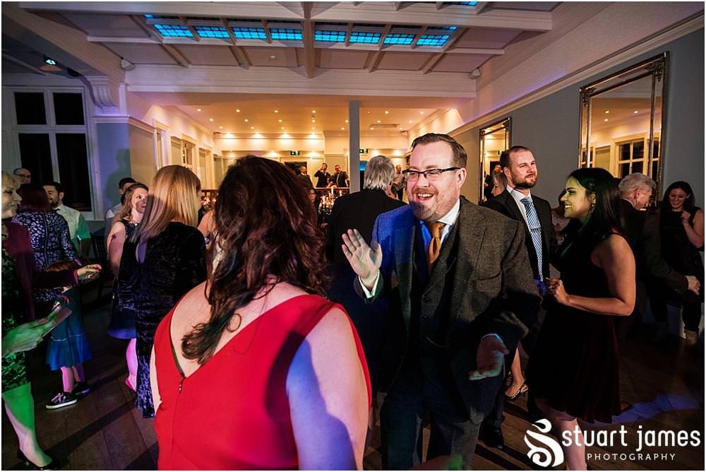A truly fabulous evening reception with great dancing to music from Ashmore Acoustics. led to brilliant party photos at Pendrell Hall in Codsall, Wolverhampton by Pendrell Hall Wedding Photographer Stuart James