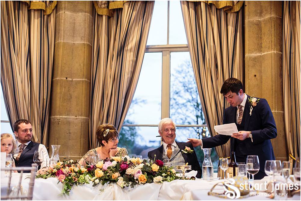 Candid photographs unobtrusively capture the beautiful wedding speeches