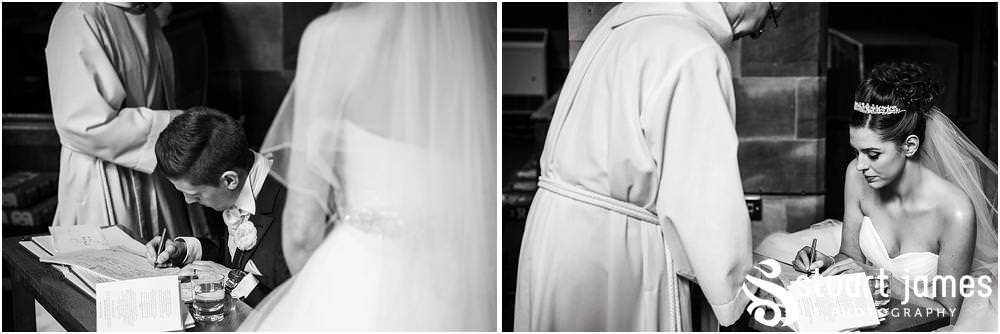 Unobtrusive documentary wedding photographs telling the story of the wedding ceremony