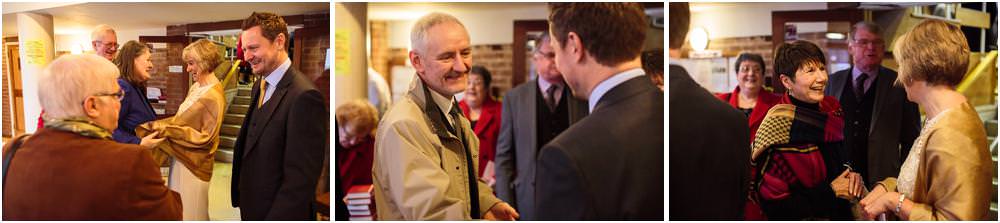 Candid photographs of the tea and coffee reception at Wesley Methodist by West Bromwich West Bromwich Wedding Photographer Stuart James
