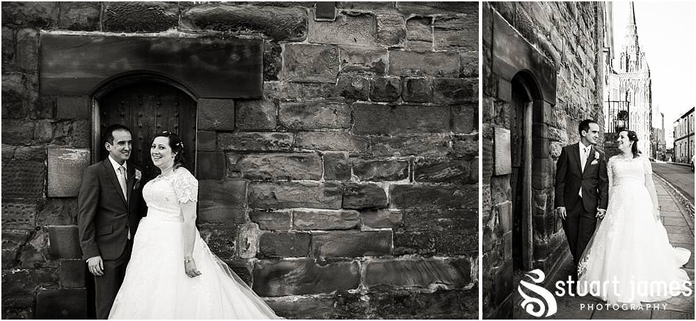 Relaxed creative evening portraits of the Bride and Groom in the Beacon Gardens of Lichfield during their wedding at Erasmus Darwin House in Lichfield by Lichfield Wedding Photographer Stuart James