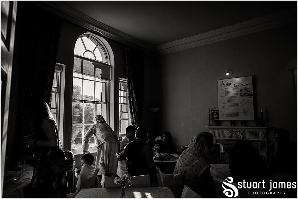 Candid photos capture the characters enjoying the fabulous wedding at Erasmus Darwin House in Lichfield by Lichfield Wedding Photographer Stuart James