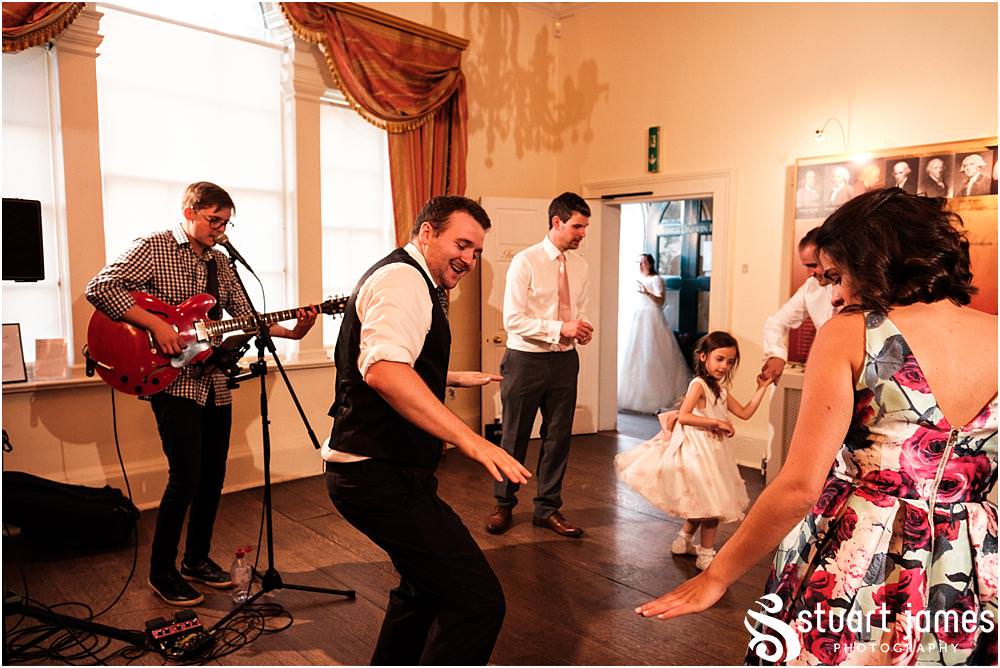 Getting in the mix of things and really capturing the life of the party at Erasmus Darwin House in Lichfield by Lichfield Wedding Photographer Stuart James