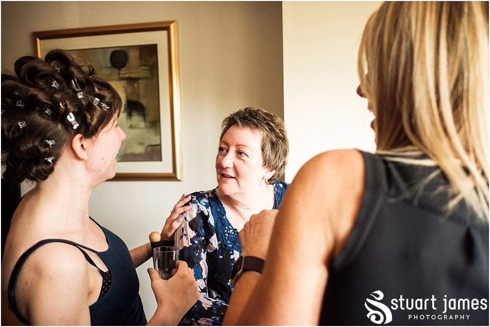 Relaxed creative wedding photographs of the wedding morning at The Moat House in Acton Trussell by Documentary Wedding Photographer Stuart James