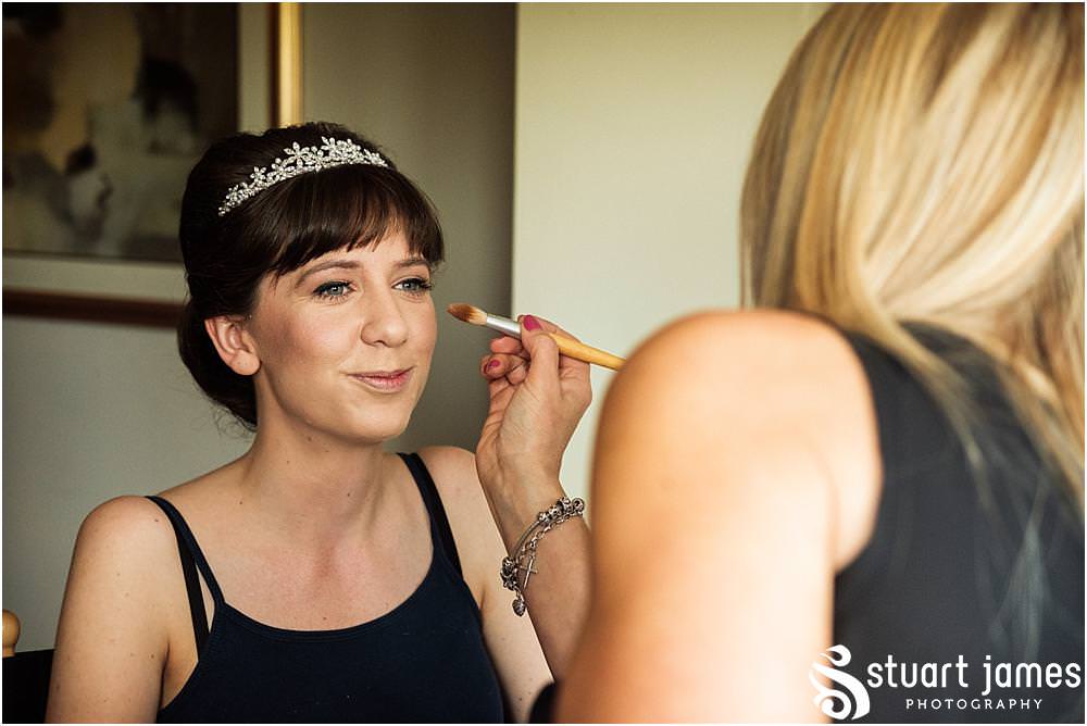 Creative documentary wedding photography capturing the wedding morning preparations at The Moat House in Acton Trussell by Documentary Wedding Photographer Stuart James