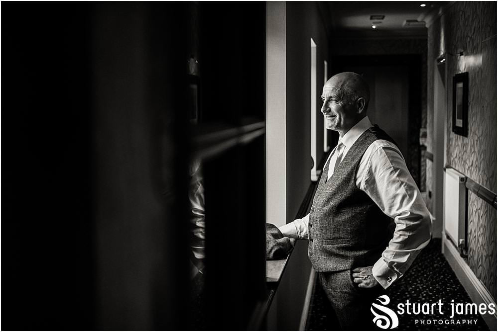Capturing the beautiful moments with the Father of the Bride at The Moat House in Acton Trussell by Documentary Wedding Photographer Stuart James