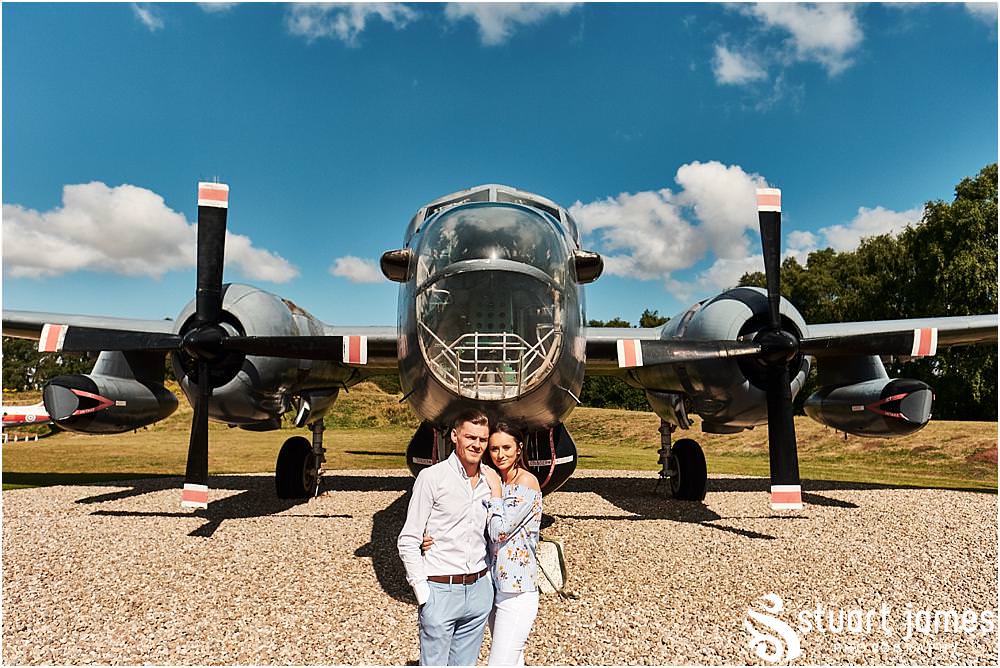Creative portraits at Cosford with Sarah + Craig ahead of their Allerton Castle wedding this coming August. Cosford Engagement Portraits