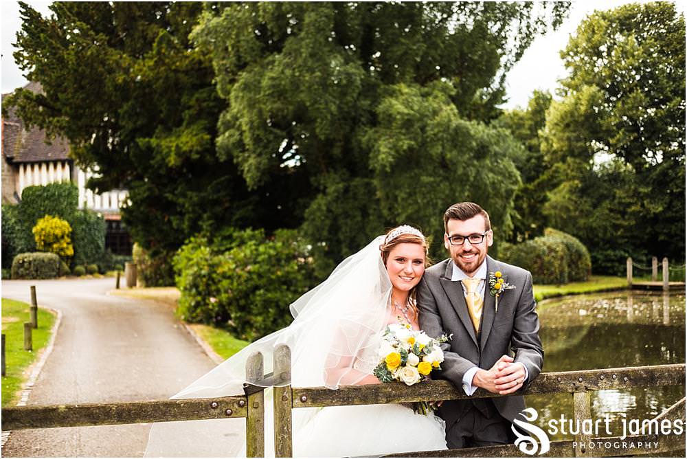 Beautiful photos of the bride and groom around the grounds of The Moat House in Acton Trussell captured by Penkridge Wedding Photographer Stuart James