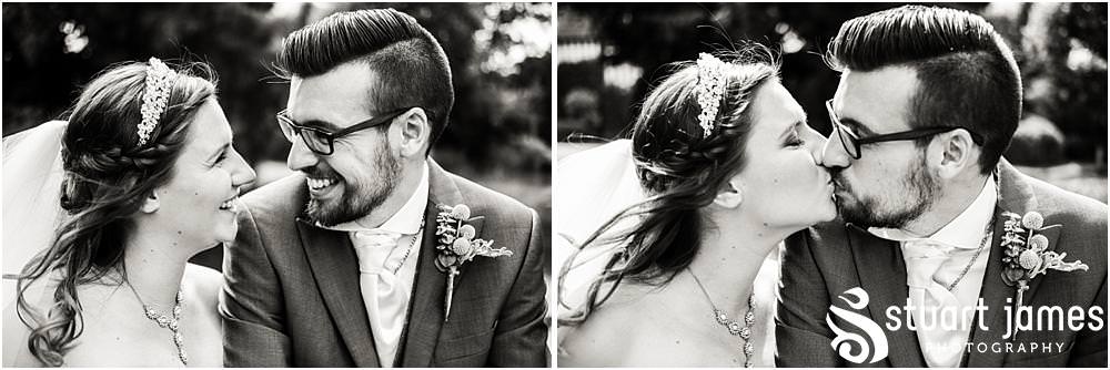 Beautiful photos of the bride and groom around the grounds of The Moat House in Acton Trussell captured by Penkridge Wedding Photographer Stuart James