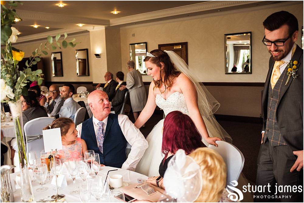Capturing the guests enjoying the wedding reception at The Moat House in Acton Trussell captured by Penkridge Wedding Photographer Stuart James