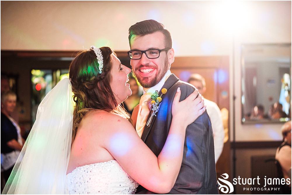 Creative photographs of the First Dance at The Moat House in Acton Trussell captured by Penkridge Wedding Photographer Stuart James