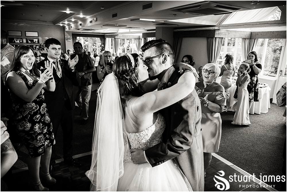 Creative photographs of the bride and grooms dance at The Moat House in Acton Trussell captured by Penkridge Wedding Photographer Stuart James