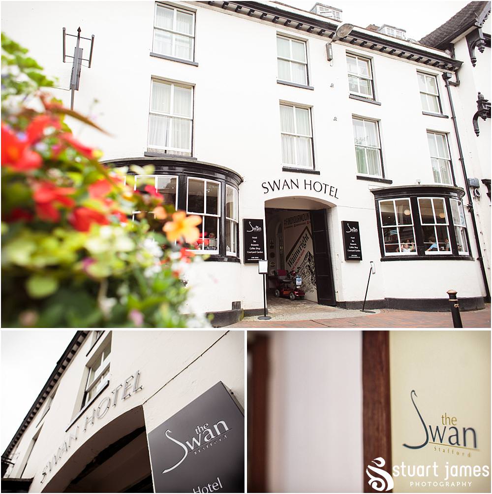 Documenting the grooms preparations at The Swan in Stafford by Documentary Wedding Photographer Stuart James