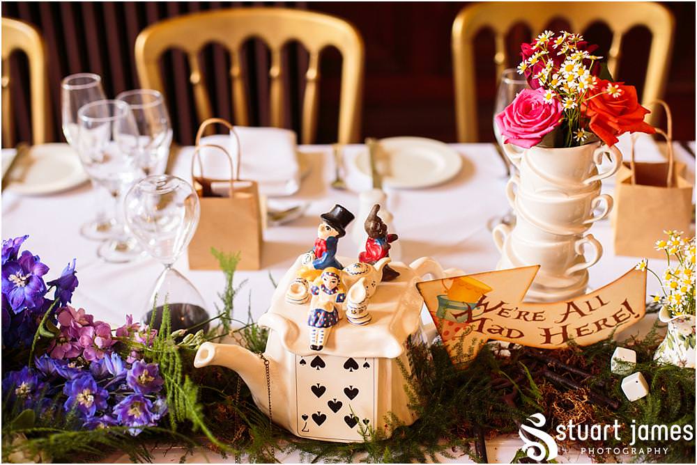 Truly stunning details for the Alice in Wonderland themed wedding at Sandon in Staffordshire by Documentary Wedding Photographer Stuart James