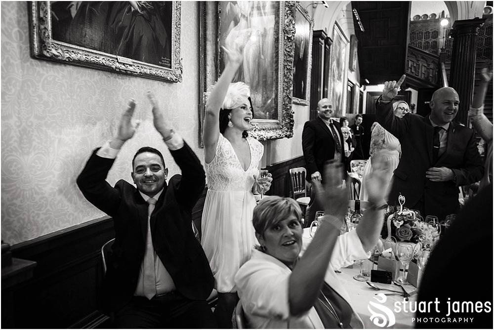 Creative photographs of the fabulous singing waiters at Sandon in Staffordshire by Documentary Wedding Photographer Stuart James