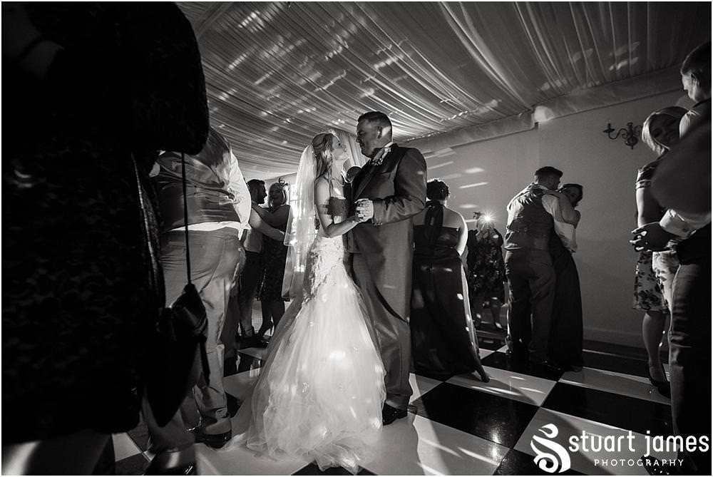 Creative photographs of the fabulous first dance at Warwick House in Southam by Documentary Wedding Photographer Stuart James