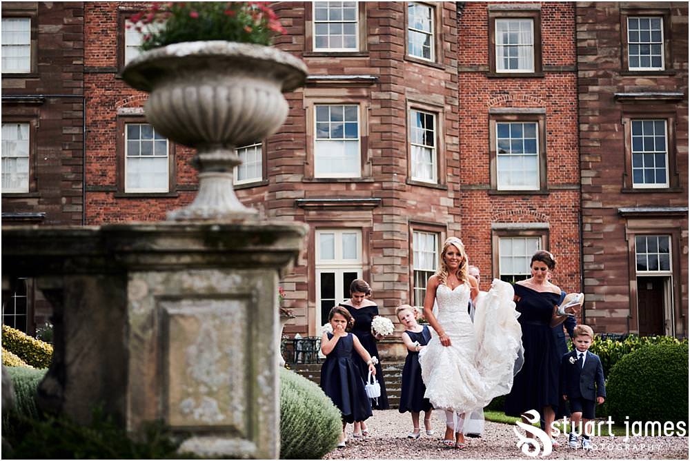 Documenting the journey of the bride to the church at Weston Park in Staffordshire by Documentary Wedding Photographer Stuart James