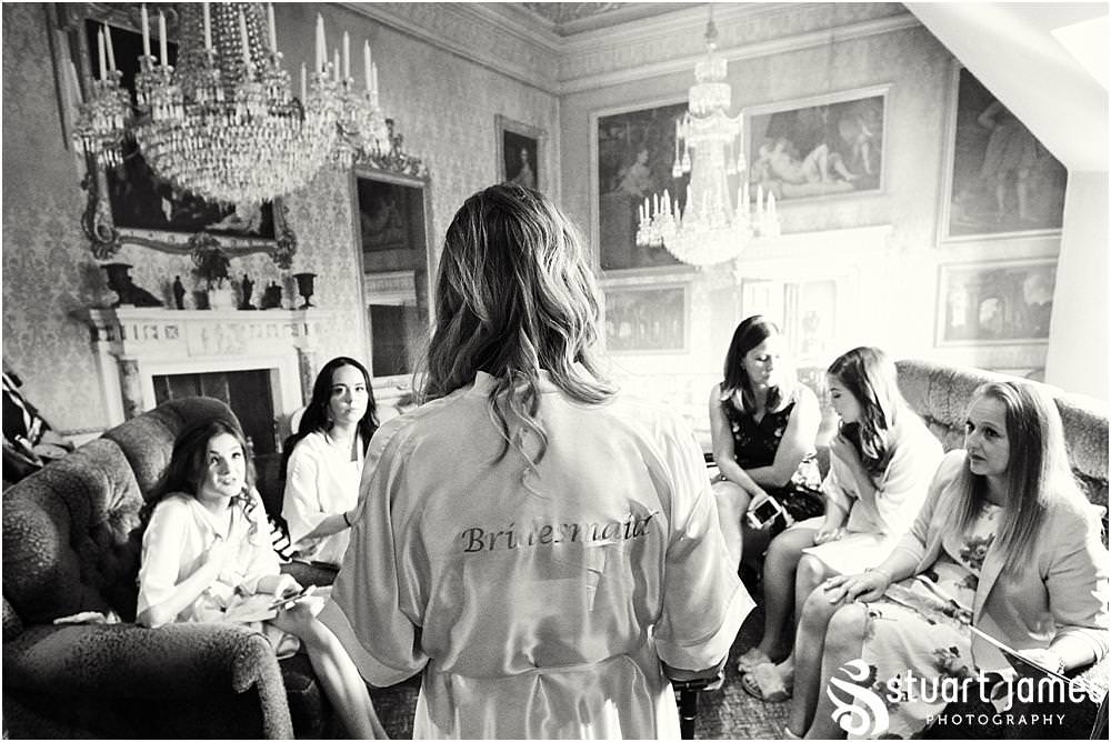 Candid photographs of the bridal party preparations with Francesco Group hair at The Moat House in Acton Trussell by Documentary Wedding Photographer Stuart James