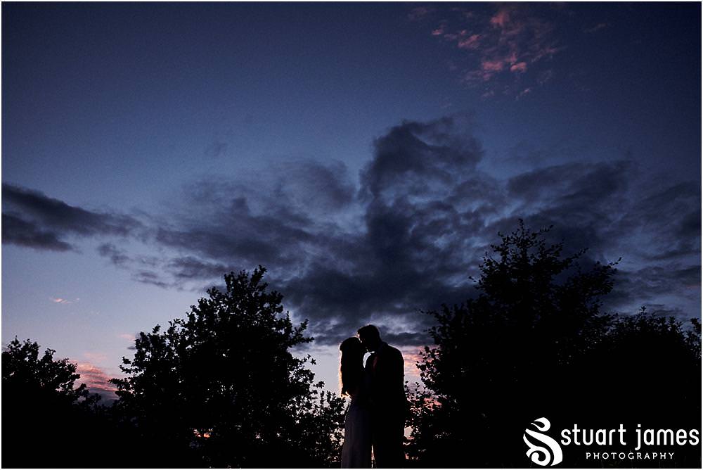 Creative night portraits with the stunning sky at The Moat House in Acton Trussell by Documentary Wedding Photographer Stuart James