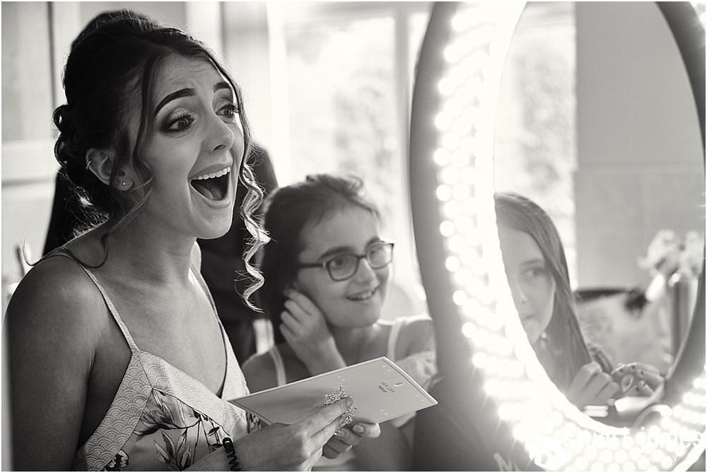 Creative documentary wedding photography of the wedding morning preparations for the bridal party at home in Birmingham by West Midlands Wedding Photographer Stuart James