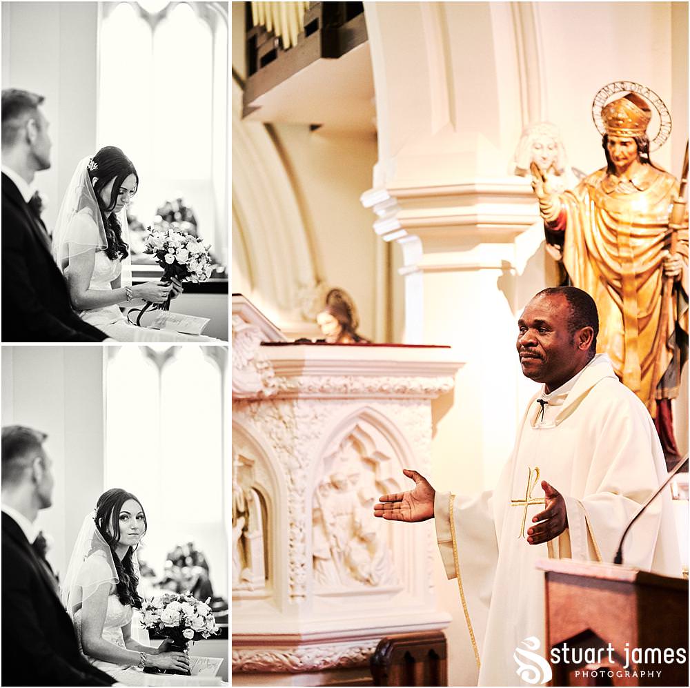 Documenting the emotion and sentiment of the beautiful wedding ceremony at Abbey Church in Erdington by West Midlands Wedding Photographer Stuart James