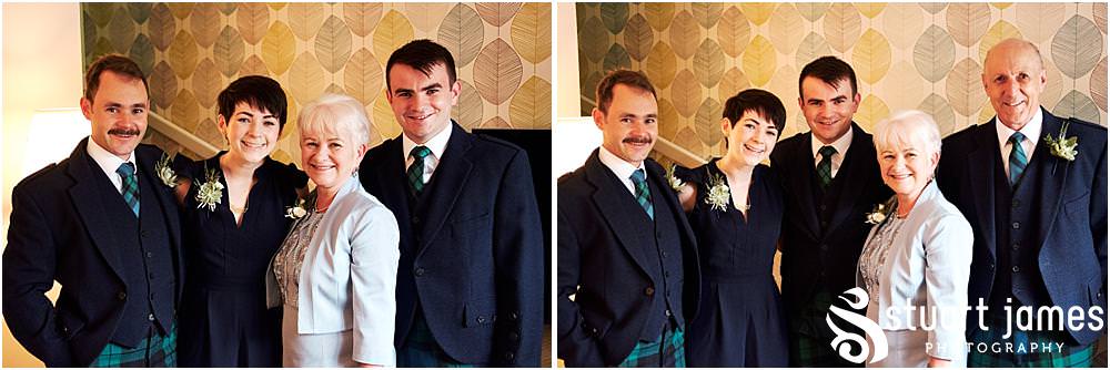 Capturing the mood and characters ahead of the wedding with the grooms party at home in Bloxwich by Documentary Wedding Photographer Stuart James