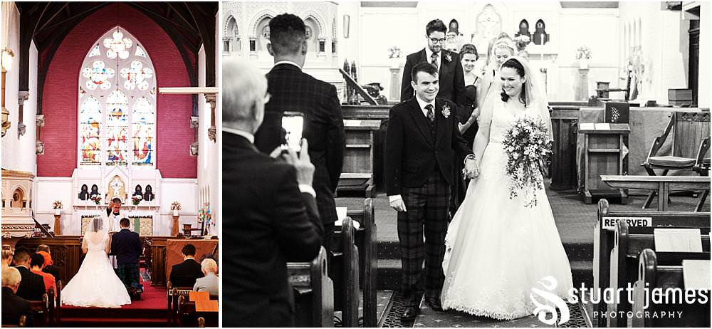 Unobtrusive photographs that tell the story of the wedding ceremony at All Saints Church in Bloxwich by Documentary Wedding Photographer Stuart James