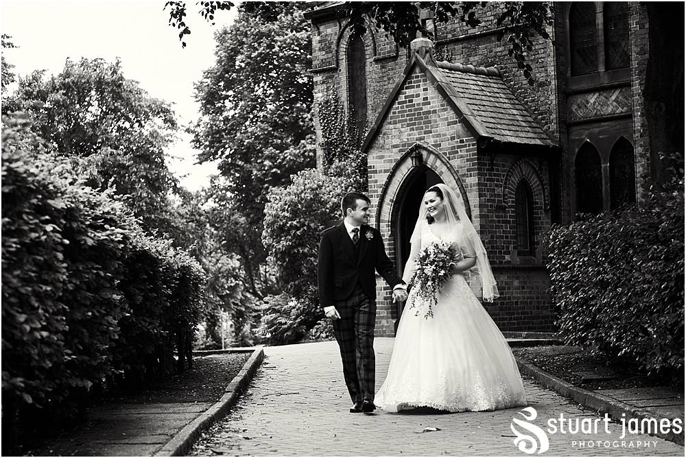 Confetti fun at All Saints Church in Bloxwich by Documentary Wedding Photographer Stuart James