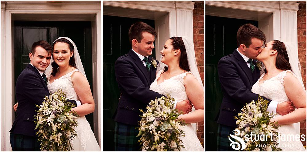Relaxed and creative portraits of the bride and groom in the stunning grounds at The Moat House in Acton Trussell by Documentary Wedding Photographer Stuart James
