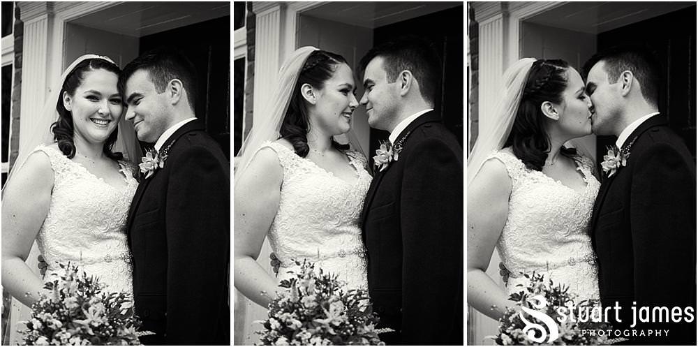 Relaxed and creative portraits of the bride and groom in the stunning grounds at The Moat House in Acton Trussell by Documentary Wedding Photographer Stuart James