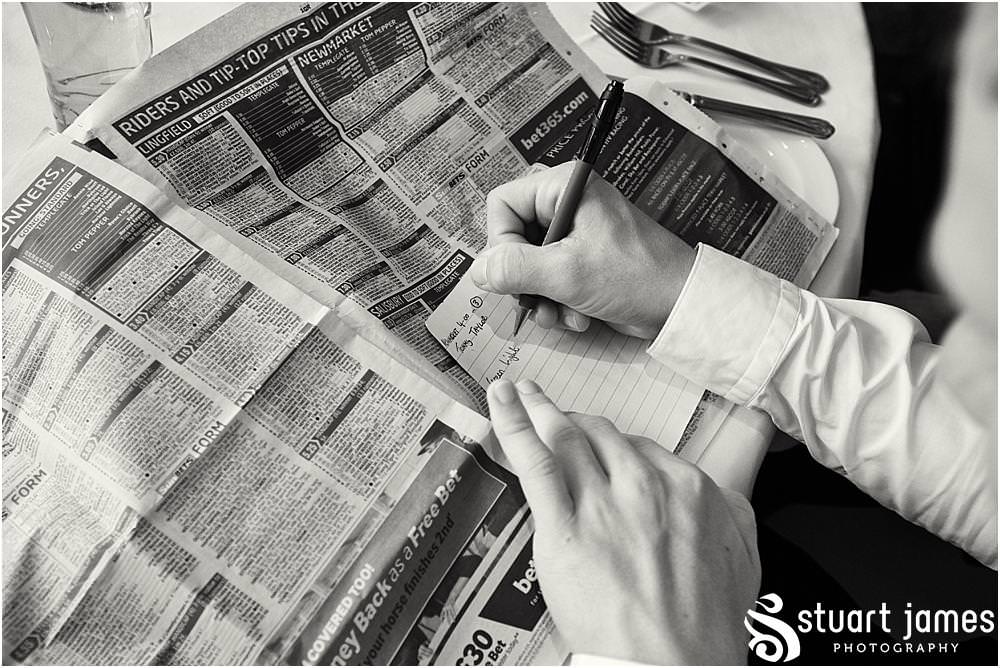 Capturing the guests enjoying the wedding breakfast at The Moat House in Acton Trussell by Documentary Wedding Photographer Stuart James